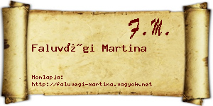 Faluvégi Martina névjegykártya